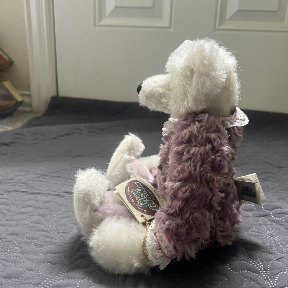 VTG 1998 GANZ COTTAGE COLLECTIBLES TEDDY LINDSEY JOINTED POSEABLE PLUSH BEAR 20’ - Picture 4 of 16
